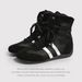 Women Boxing Boots Latex Insoles/Boxing Mesh Breathable Hollow Martin Boots 2025 New Style White Shoes_vogvips.com