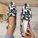 Skinny, Pointed, Plus Size 43 Flat Sole Single For Women. , One Foot Butterfly Bow, Casual And Breathable Women's_vogvips.com