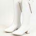 326-36 Pointed Thick Heel Martin Boots, Casual, Fashionable, Elegant, Personalized, Denim Versatile Women's Boots_vogvips.com