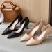 2025 Spring And Autumn New Sexy Side-Cut Out Shoes, Internet Celebrity French Style High Heels, Women's Elegant Black_vogvips.com