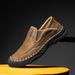 Plus-Size Autumn And Winter Genuine Leather Breathable Loafers Casual Men's Leather Shoes Trendy Goodyear Handmade Men's_vogvips.com