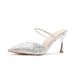 Qianluhui: Sequined Pointed-toe Mules That Can Be Worn Daily, A Stiletto Heel, Suitable Pairing With Evening Dresses And_vogvips.com