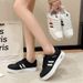Thick Soled Height Increasing Versatile Shoes For Women, Autumn New Low Top Board Casual Sports White Shoes, Trendy_vogvips.com
