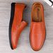 European Warm Series Slip-On Loafers Leather Shoes With Fleece Lining For Autumn And Winter Breathable Hollow Casual Men's Style_vogvips.com