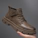 European Warm Series 2025 Autumn Winter New Fashion Work Short Boots Men's British Style High-top Casual Leather Shoes_vogvips.com