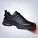 New Men's Casual Breathable Non-Slip Outdoor Running Sports Thick Sole Solid Color Business Leather Shoes_vogvips.com