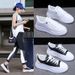 Women's Casual Thick-soled White Sneakers, Korean Style, New Versatile Spring 2026 Model, Height-increasing For Students_vogvips.com