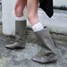 Classic Square-Toe Chelsea Boots - Low Block Heel Ankle Boots For Women | Slip-On Design | Versatile Black & Grey | Winter & Fall Fashion_vogvips.com