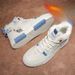 2025 Winter High-top Men's Korean Style Casual Sports Sneakers White Trendy With Fleece Lining And Thickened Warm Cotton_vogvips.com