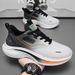 Men's Breathable Mesh Running Shoes - Lightweight Cushioned Sneakers For Sports & Casual Wear Shock Absorption Casual Couple Shoes_vogvips.com