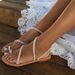 Women's flat rhinestone large size beach shoes, foreign trade women's sandals manufacturer_vogvips.com