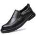 Suitable For All Seasons Men's Spring New Soft Sole Formal Business Breathable Genuine Leather Slip-On Casual Shoes Men_vogvips.com