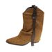 2026 Western Cowboy Long For Women Autumn New Fashion Versatile Slimming Short Tube Elegant Melad Brown Martin Boots_vogvips.com