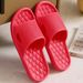 Soft Home Slippers Couple Summer Indoor Skid Proof Bathroom Slippers Sandals Hotel Solid Color Men Women Flip Flops Flat Shoes_vogvips.com