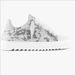 Men's And Women's Ripped Denim Platform Skateboard Shoes Casual Numeris Sports Lace-Up Rubber Sole Black_vogvips.com