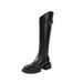 Over-the-Knee High Tube 2024 Winter New Slimming Slanted Buckle Riding Thick Sole Long Boots For Women_vogvips.com