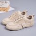 2025 New Autumn Leather Soft Sole Women's Casual Non-Slip Sports Sneakers Lightweight Wear-Resistant Versatile White_vogvips.com