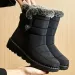 Trend Womens Winter Ankle Low Botas Mujer Waterproof Snow Boots Fur Leather Shoes 241116_vogvips.com