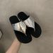 Niche Flat Toe Clip-On Sandal For Women, Outdoor Wear, 2025 New Summer Fahion Roman Sandal, Cool Slipper, Beach_vogvips.com
