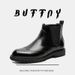 Thick-soled Heightening Retro Tooling Boots Lazy Foot Cover Short Boots Business Formal Commuter Men's Boots_vogvips.com