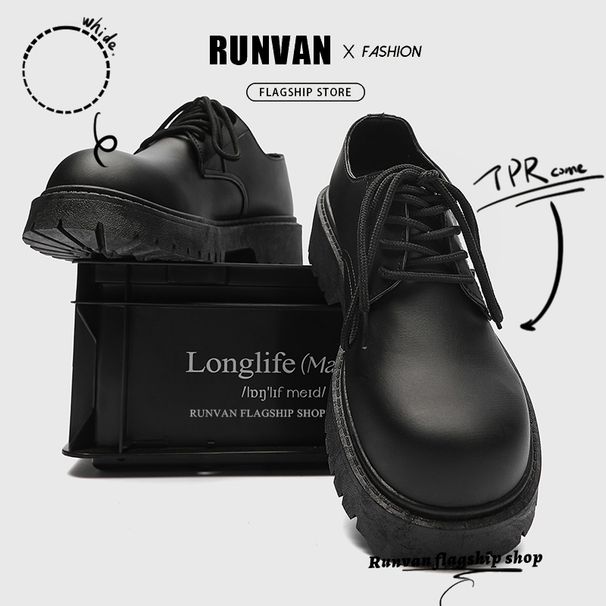 ShoeVault Winter Leather Shoes For Men, Casual Big Toe Derby, Hong Kong Style Suit, Youth Hair Stylist, Wide Foot British Style,_vogvips.com