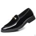 Men's Leather Slip-On Dress Shoes British Style Comfort Formal Shoes Large Size_vogvips.com