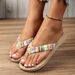 Comfortable Soft Bottom Women's Flip Flops Ethnic Style Flat Heel Anti Slip Wear-resistant Fashion Trend_vogvips.com