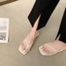 Trendy Black Beach Soft Sole Sandals For Women Summer 2025 New Style Flip-Flops High-End Non-Slip Outdoor Slippers_vogvips.com