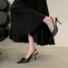 Pointed-toe Bowknot Shallow-heel Stiletto Sandals For Women, 2026 Sring/summer High-heeled Sli-on Mules With Back_vogvips.com