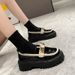 Thick Soled Loafers Women 2024 New Autumn Vintage British Small Leather Shoes Fashion Temperament Shoes Female Minority_vogvips.com
