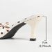 Cross-border European And American Pointed-toe Polka Dot Bow Mule Sandals, Women's Black High-heeled Shoes, Factory_vogvips.com
