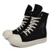 Versatile Hexagram Trendy Sneakers RO High Top Height Increasing Breathable Five-Pointed Star Canvas Shoes For Men And_vogvips.com