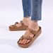 Crestar Fashion Platform Comfortable Foam Slides Thick Soles Outdoor Adjustable Buckle Beach Sandals With Arch Support_vogvips.com