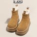 Winter New Genuine Leather Fur Integrated Snow For Women Thick Sole Non-Slip Fleece Lined Thickened Warm Northeast_vogvips.com