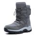 Winter Men's And Women's Shoes With High Top And Thick Velvet Snow Boots, Northeast Rainproof And Snow Warm Cotton Shoes Wholesale_vogvips.com