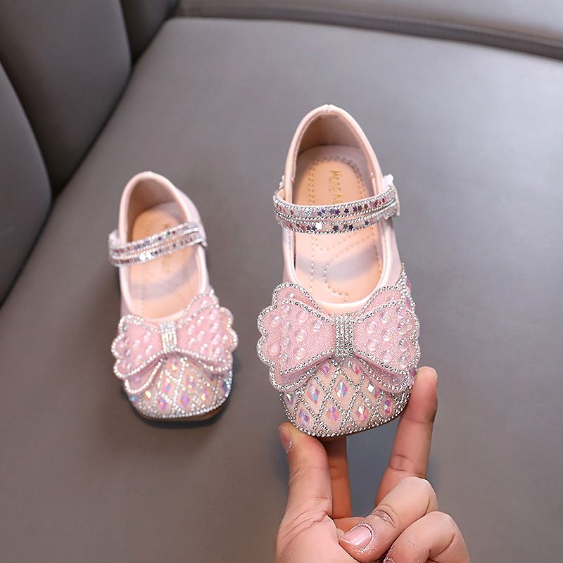New Lady Baby Girls Girl Princess Diamond Single Shoe Shoes Dance Show Shoes_vogvips.com