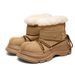 Snow For Men Women, Thick-Soled, Winter Warm, Waterproof, Non-Slip, Leather Fur Integrated, Cute And Ugly, Big Toe,_vogvips.com