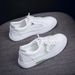 New Summer Mesh Breathable Casual Shoes, Anti Slip White Shoes, Fashionable Soft Soled Women's Board Shoes_vogvips.com