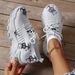 2025 Women's Slip-On Mesh Casual Shoes, Cross-Border Dropshipping, Dad Shoes With Flat Heel, Fashionable And_vogvips.com