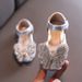 Girls Little Big Children Baotou Rhinestone Princess Dance Shoes Show Shoes Butterfly Pearl_vogvips.com