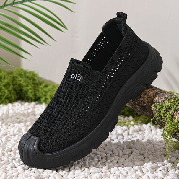 Soft Sole Comfortable Middle-aged And Elderly Father Shoes One Pedal Light Breathable Casual Loafers Men's Shoes_vogvips.com