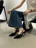 2026 Summer New Arrival: Unique Design Trendy Pointed-Toe Shallow Backless Stiletto High Heels Versatile Closed-Toe_vogvips.com