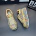 Sneakers With Full Rhinestone Graffiti Design, Casual Shoes With Thick Sole, Breathable Comfortable Round Toe Low-Top Lace-Up Shoes For Walking_vogvips.com