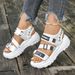 Women's Casual Platform Sandals Open Toe Sports Shoes Summer New Style Beach Platform Sandals One Strap_vogvips.com