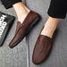 SHLIANG Men Fashion Shoes New Casual Shoes for Men Slip-On Loafers Comfortable Soft Leather Driving Shoes Breathable Moccasins Y0165_vogvips.com