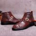 European Warm Series Big Sale High-top Shoes Crocodile Pattern Cowhide Genuine Leather Martin Men's Zipper Business Ankle Boots_vogvips.com
