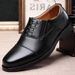with Toe, Business Formal Men's Three-Pointed Toe School Cadet Uniform Leather Shoes, Security Black Casual Shoes_vogvips.com