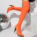 35-48 Autumn Winter Pointed Toe Over-the-Knee Long High Heel Stretch Slimming Women's Boots Sexy Fashion H697_vogvips.com