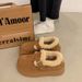 Thick-Soled Snow Boots For Women 2025 New Niche Winter Women's With Fleece Lining, Thickened Fur, Warm -Style_vogvips.com