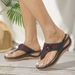 2023 New Summer Tourism Women's Casual Beach Shoes Lightweight Soft Sole Pinch Toe Flipper_vogvips.com